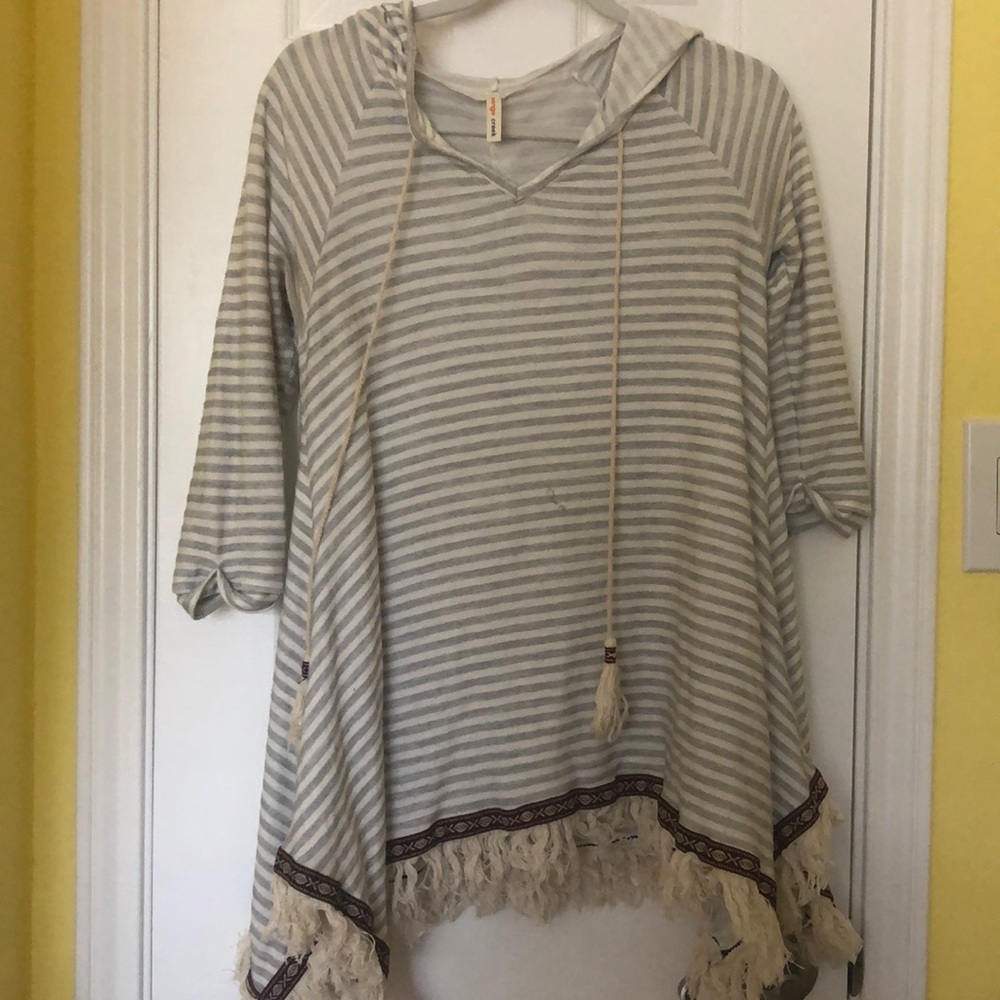 Striped tunic top